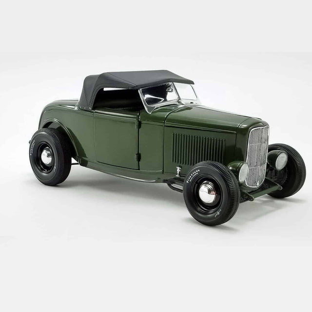ACME - 1/18 Scale - A1805018 1932 FORD ROADSTER in Olive Drab Diecast Scale Model Replica