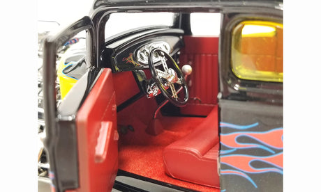 ACME A1805022 - 1/18 Scale 1932 Ford Blown 5 Window w/ Rat Fink figure Diecast Scale Model Replica