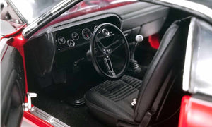 ACME - 1/18 Scale - A1806014 1970 DODGE CHALLENGER R/T STREET FIGHTER Red & Black Diecast Scale Model Replica