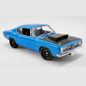 ACME - 1/18 Scale - A1806117 11969 PLYMOUTH BARRACUDA STREET FIGHTER Petty Blue Diecast Scale Model Replica