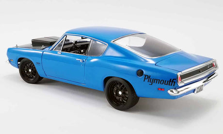 ACME - 1/18 Scale - A1806117 11969 PLYMOUTH BARRACUDA STREET FIGHTER Petty Blue Diecast Scale Model Replica