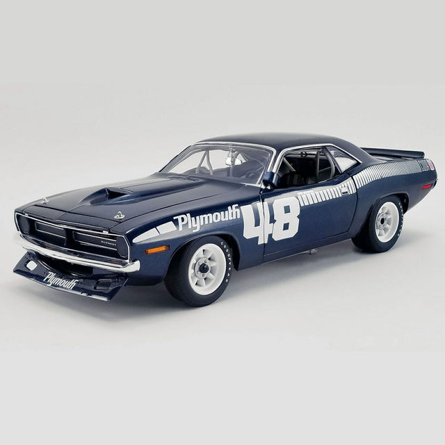 ACME A1806119 - 1/18 Scale - #48 1970 PLYMOUTH TRANS AM BARRACUDA - PILOT CAR Diecast Scale Model Replica