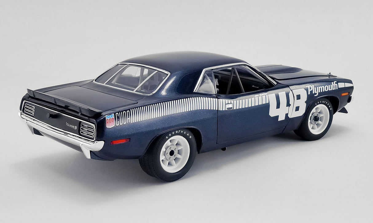 ACME A1806119 - 1/18 Scale - #48 1970 PLYMOUTH TRANS AM BARRACUDA - PILOT CAR Diecast Scale Model Replica