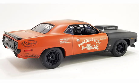 ACME A1806131 - 1/18 Scale 1970 PLYMOUTH HEMI CUDA - PORK CHOP'S SOMETHIN FISHY Diecast Scale Model Replica