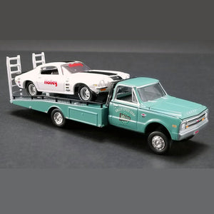 ACME EXCLUSIVE - 1/64 GL-51247 HOLLEY PERFORMANCE - 1967 CHEVROLET RAMP TRUCK WITH 1971 CHEVROLET CAMARO