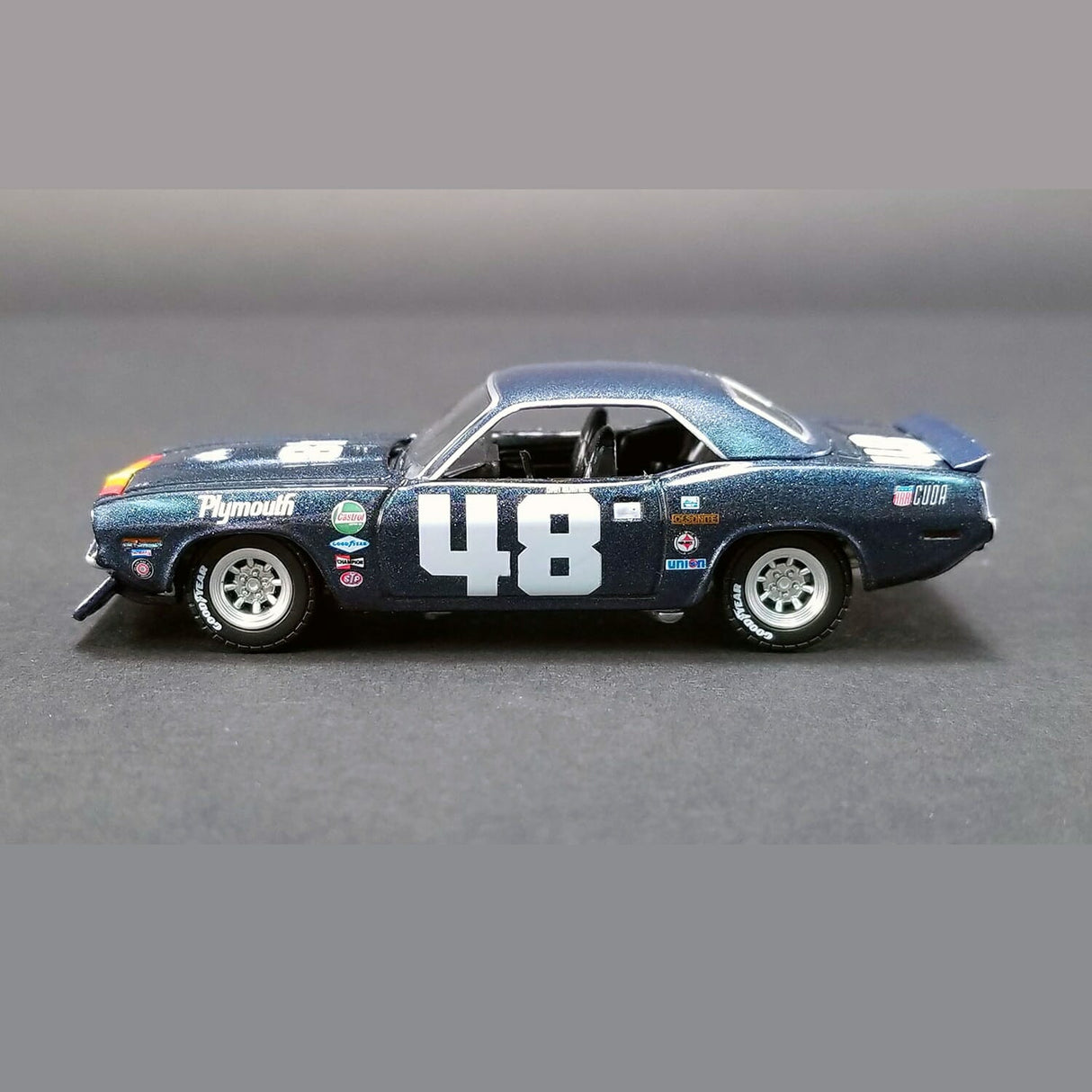 ACME - 1/64 Scale - GL-51263 #48 1970 Plymouth Trans Am Barracuda - Dan Gurney Diecast Scale Model Replica