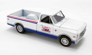 ACME EXCLUSIVE - 1/64 Scale - GL-51339 SCTA 1968 CHEVROLET C-10 WITH AIRSTREAM 16' BAMBI SPORT DIECAST SCALE MODEL REPLICA