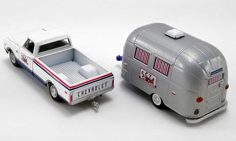 ACME EXCLUSIVE - 1/64 Scale - GL-51339 SCTA 1968 CHEVROLET C-10 WITH AIRSTREAM 16' BAMBI SPORT DIECAST SCALE MODEL REPLICA