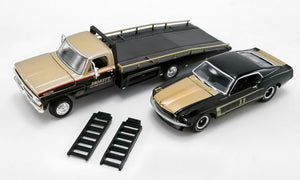 ACME EXCLUSIVE - GL-51341 SMOKEY YUNICK - 1970 FORD F-350 RAMP TRUCK WITH #11 1969 FORD TRANS AM MUSTANG