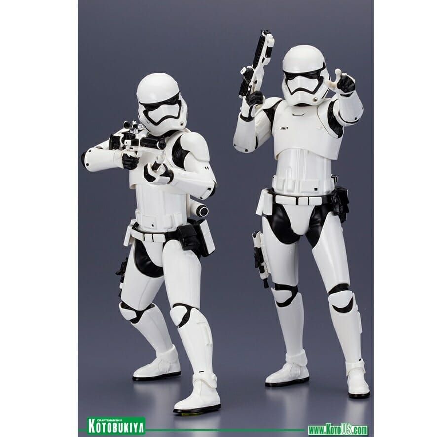 Kotobukiya SW107/8500 1/10 Scale STAR WARS FIRST ORDER STORMTROOPER Snap Fit TWO PACK