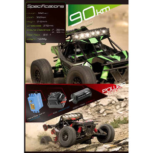 Team Magic - 560015 1/8 Scale SETH 2200kv Brushless Electric 3-6s Waterproof RTR 4WD Remote Control Desert Truck
