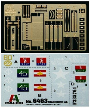 Italeri - 1/35 Scale - T17E2 Staghound AA Plastic Model Kit