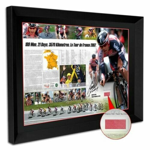 Legend Memorabilia MEM04 Cadel Evans A Piece of the Action Tour de France Winner Signed Memorabilia Ex display