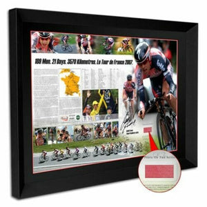 Legend Memorabilia MEM04 Cadel Evans A Piece of the Action Tour de France Winner Signed Memorabilia Ex display