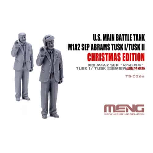 Meng-Models TS-026S - 1/35 Scale U.S. Main Battle Tank M1A2 Abrams Tusk I/Tusk II SEP Christmas Edition Plastic Model Kit