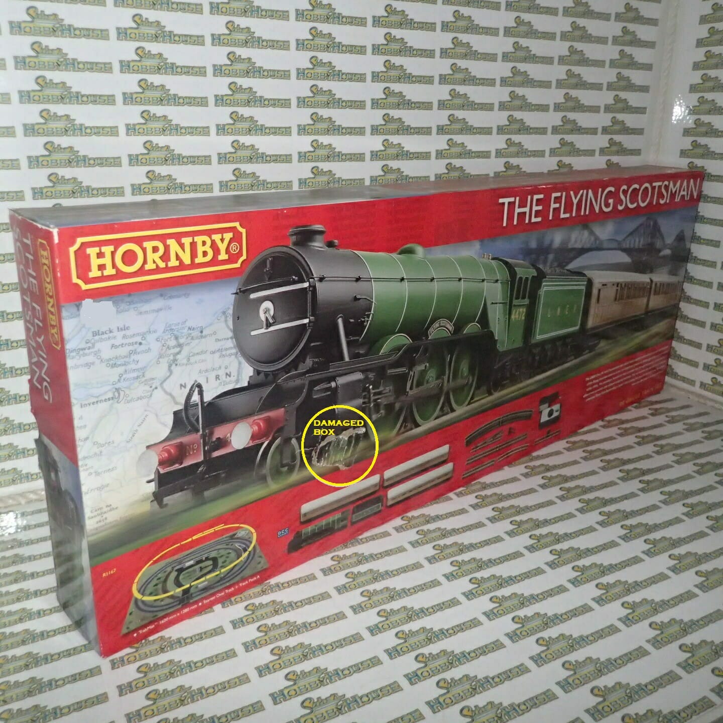 Hornby 00ho Scale Genuine R1167 The Flying Scotsman Train Set